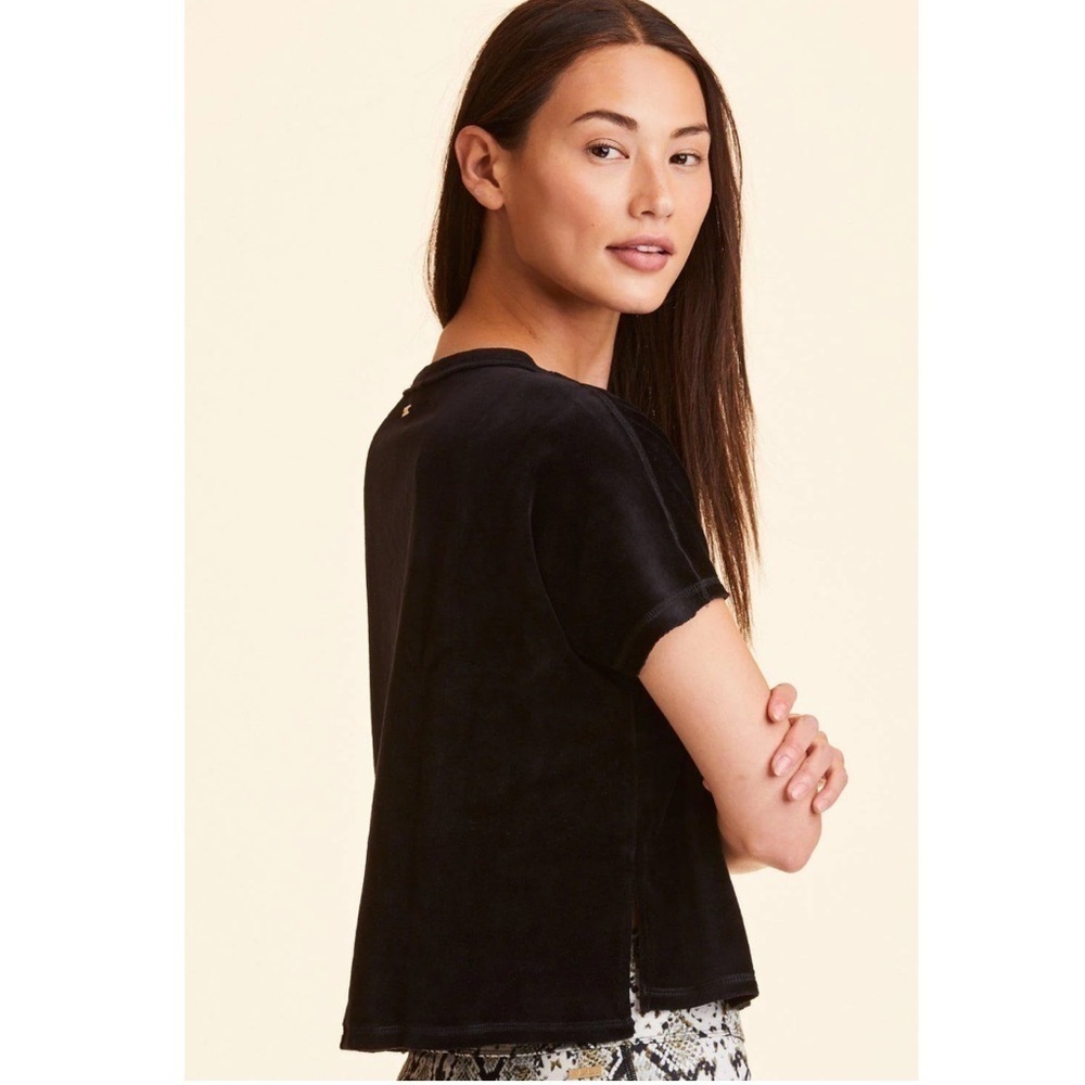 ALALA Champ Tee black velvet velour size L black - Picture 3 of 11